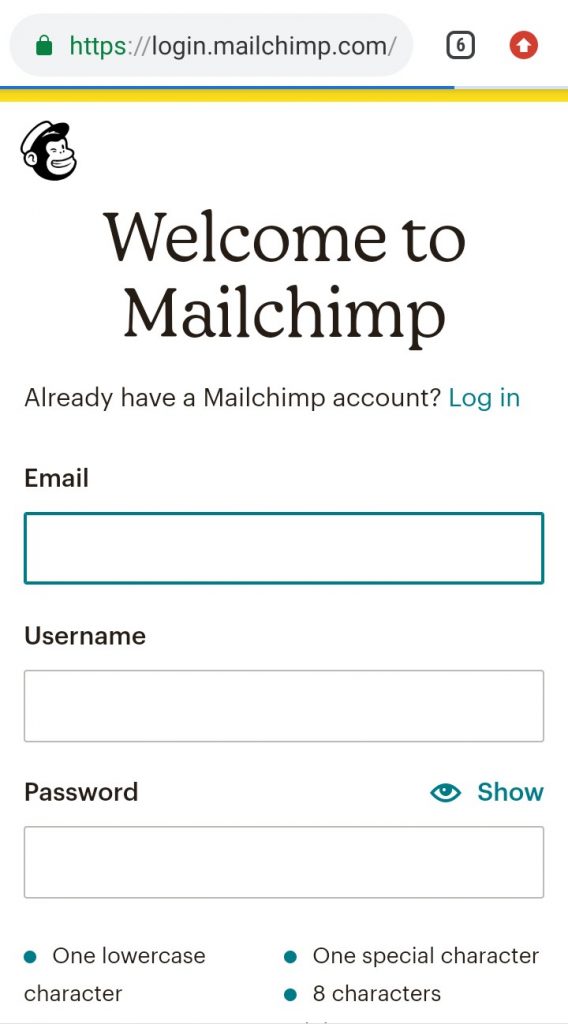 Mailchimp Sign Up - Mailchimp Account Log In - How To Sign Up For A Mailchimp Account