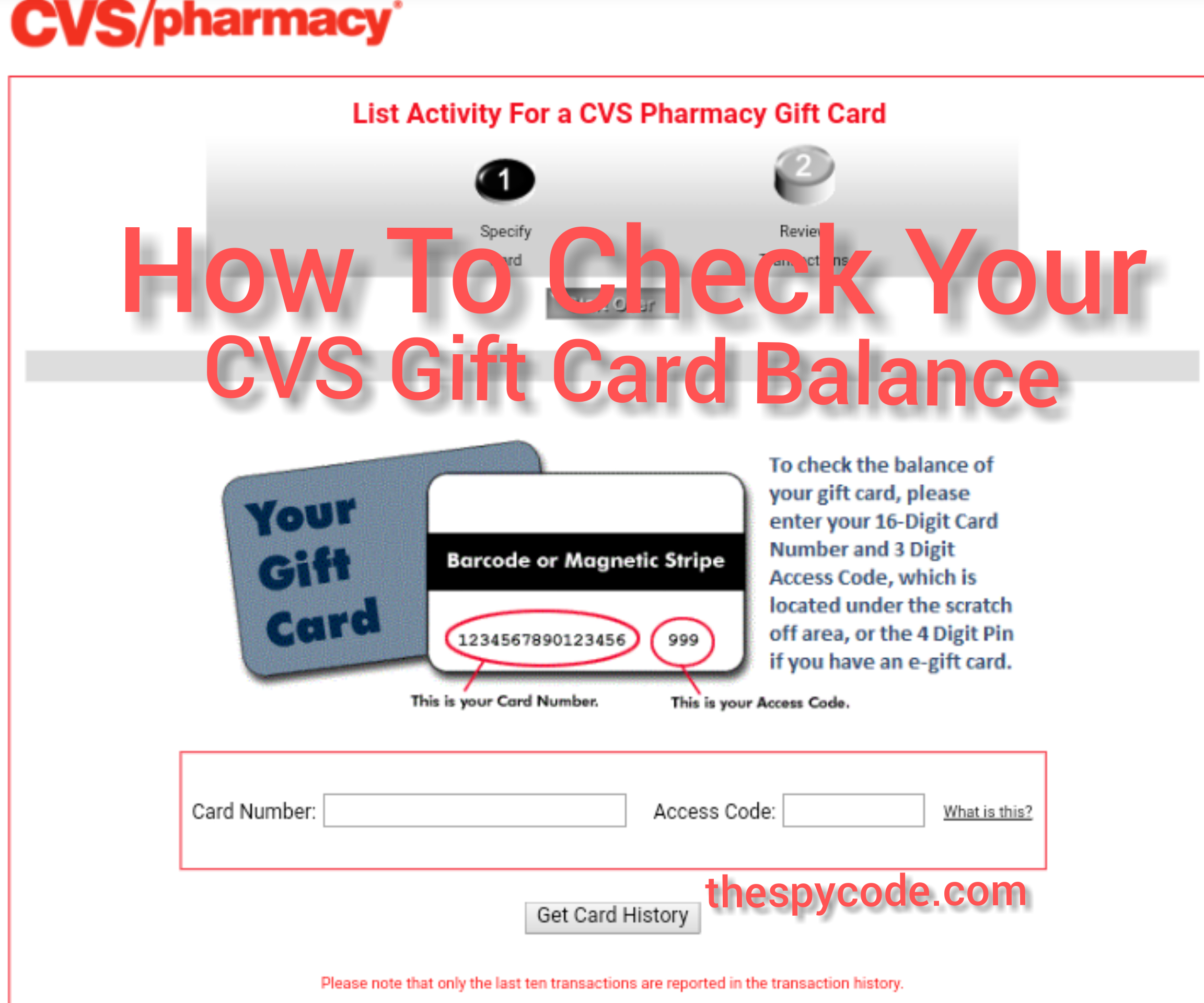CVS Gift Card Balance Inquiry - How To Check The Balance On A CVS Gift Card