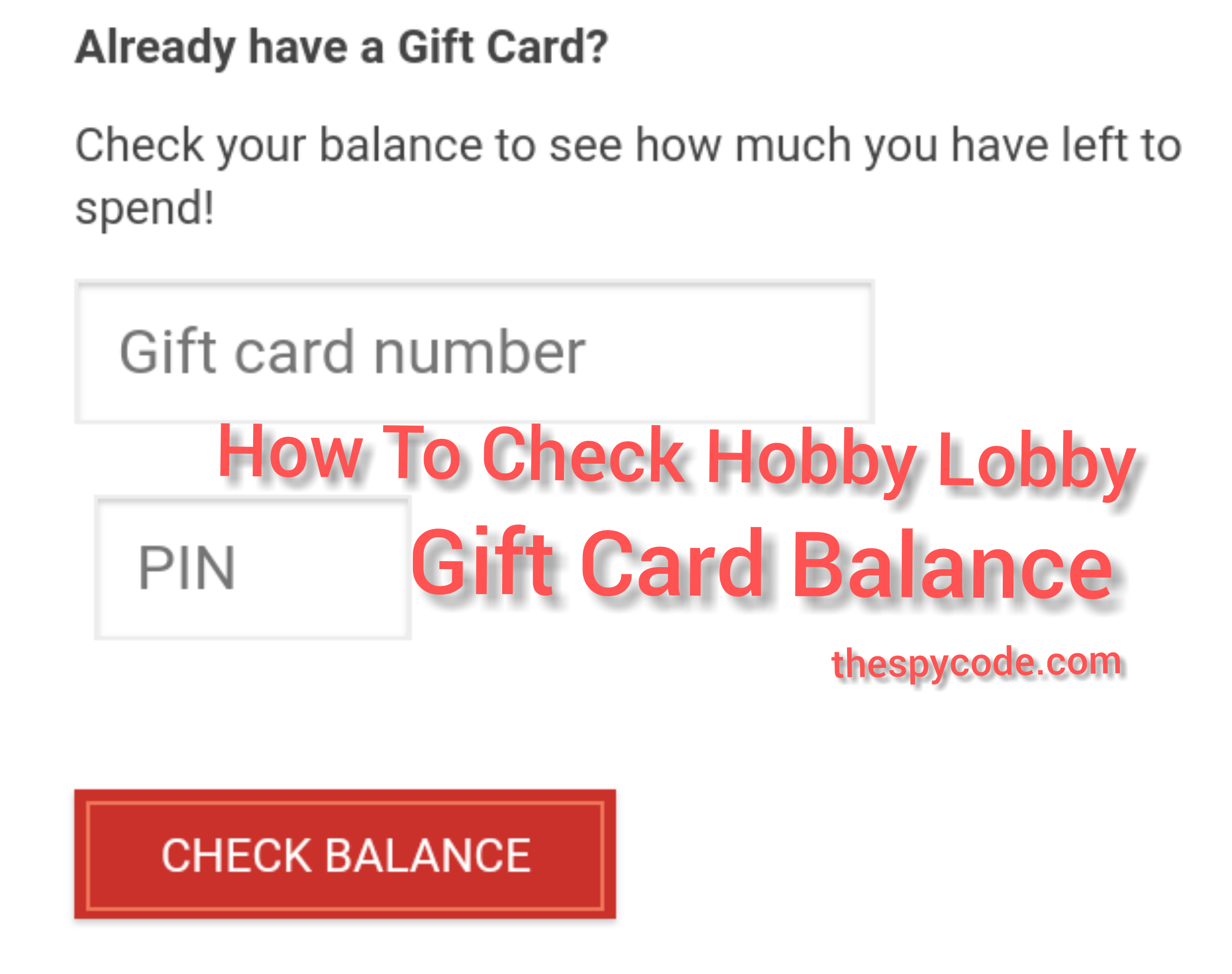 Hobby Lobby Gift Card Balance Check - How To Check A Hobby Lobby Gift