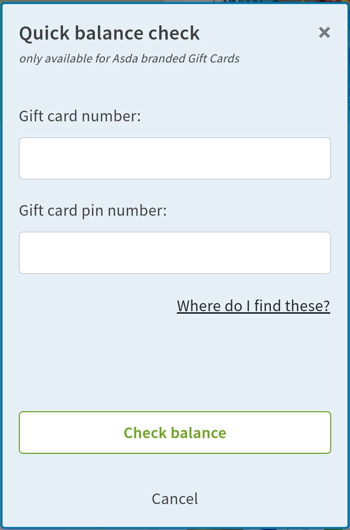 Asda Gift Card Balance Checker - How To Check Asda Gift Card Balance