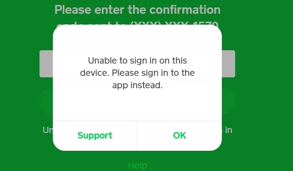 Cash App Unable To Sign In On This Device ( Fixed Permanently )