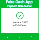 Fake Cash App Payment Screenshot