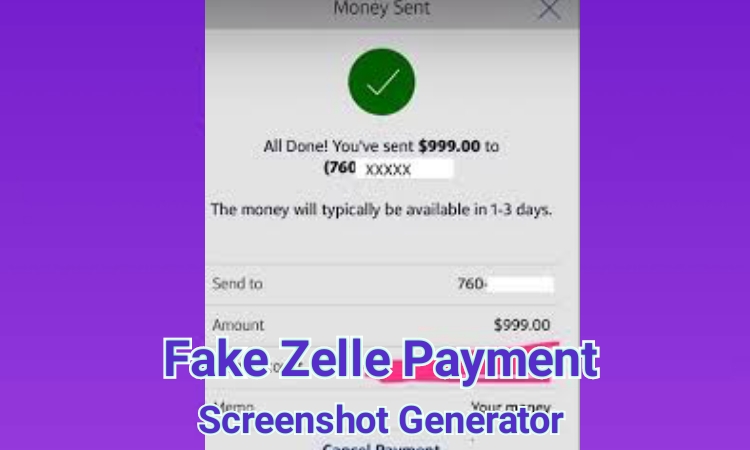 fake zelle payment screenshot generator